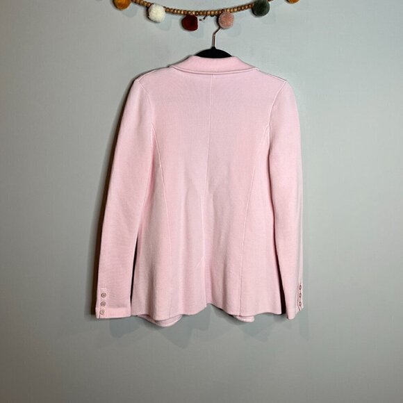 Talbots pastel pink sweater blazer - Picture 5 of 5